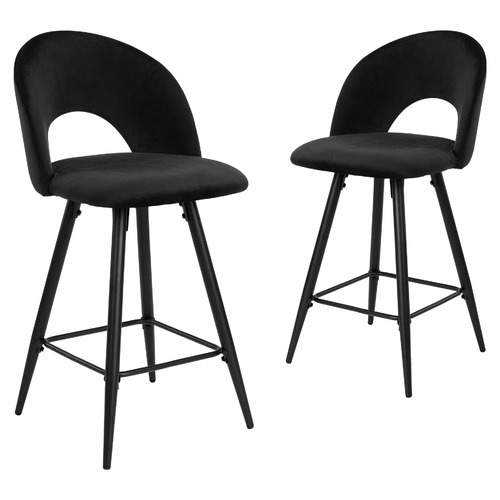 velvet black bar stools